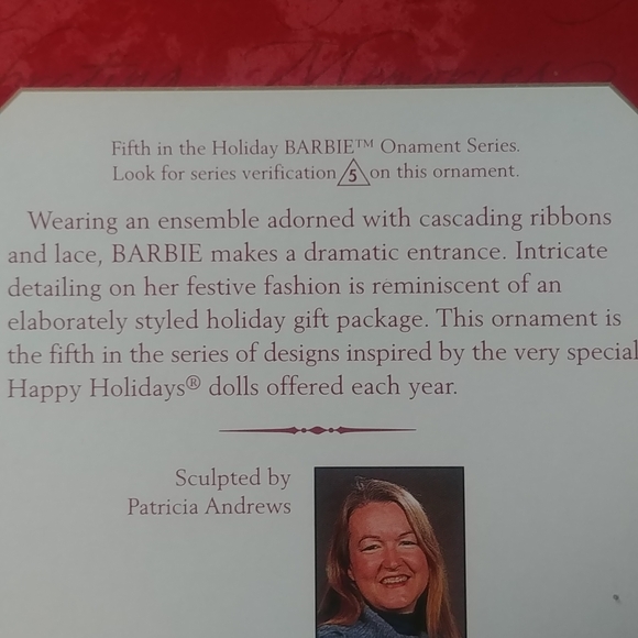 Vintage Hallmark Barbie Ornament - Picture 2 of 4